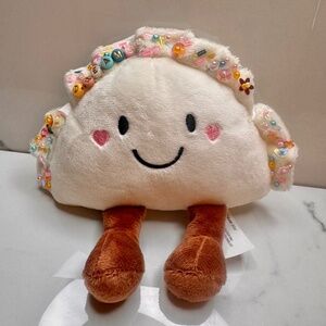 Dumpling Plush Jelly Style with flowers and more sequins